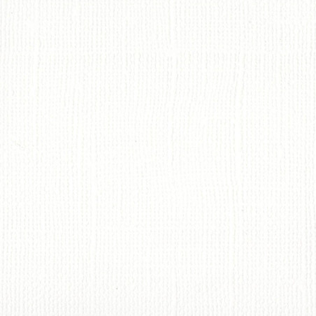 Cartoncino Bazzill Mono Canvas White 30x30cm 216gsm