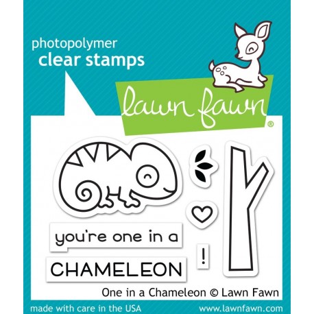 Lawn Fawn One In A Chameleon Stamp Set