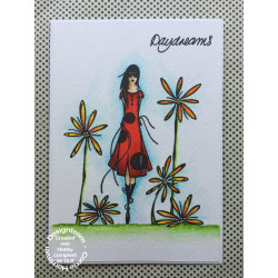 Carabelle Studio Cling Stamp A6 Une Femme Parmi Les Fleurs