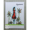 Carabelle Studio Cling Stamp A6 Une Femme Parmi Les Fleurs
