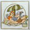 Art Impressions Rubber Stamps Loungers Set