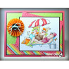 Art Impressions Rubber Stamps Loungers Set