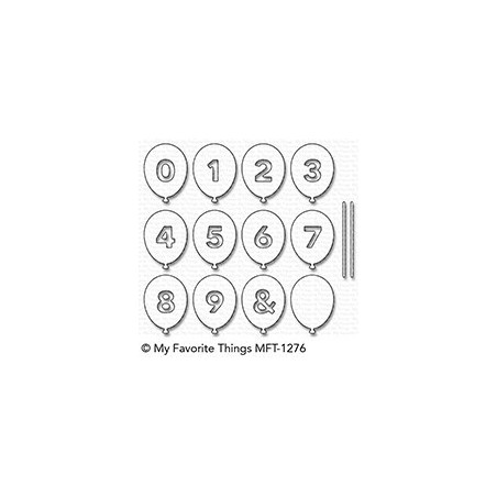 My Favorite Things Balloon Numbers Die-Namics