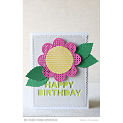My Favorite Things Cross-Stitch Flower Frame Die-Namics