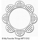 My Favorite Things Cross-Stitch Flower Frame Die-Namics