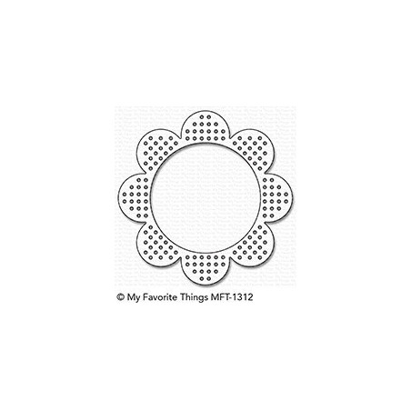 My Favorite Things Cross-Stitch Flower Frame Die-Namics