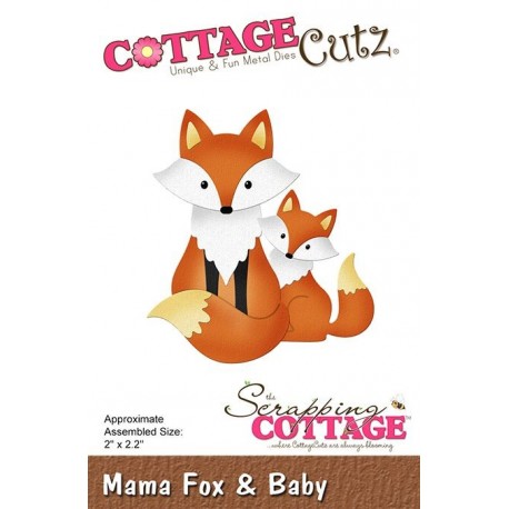 CottageCutz Mama Fox & Baby