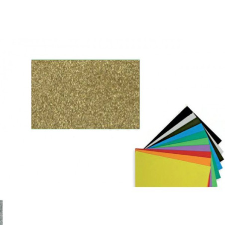 Foglio gomma crepla Oro Glitter