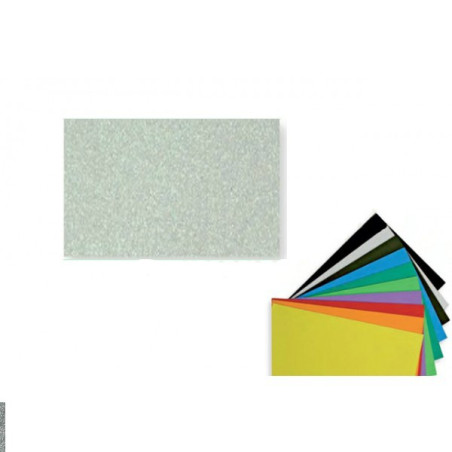 Foglio gomma crepla Bianco Glitter