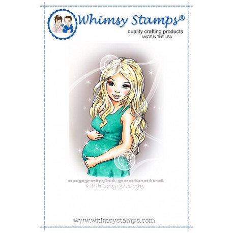 Timbro Whimsy Stamps Pregnant and Loving It