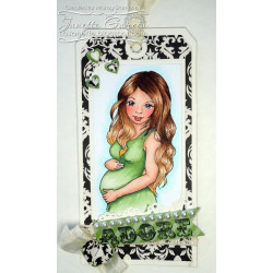 Timbro Whimsy Stamps Pregnant and Loving It