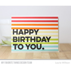My Favorite Things Happy Birthday to You Clear Stamps