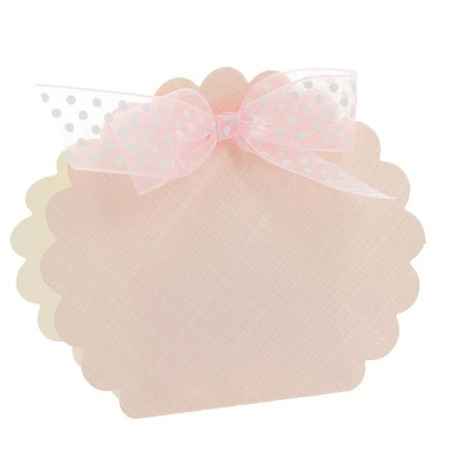 Borsa rotonda rosa 58x40x85 mm