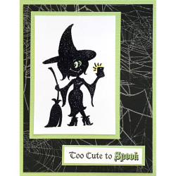 Stampendous Cling Stamp Witch Selfie