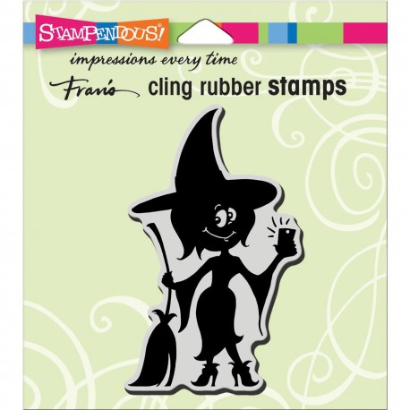 Stampendous Cling Stamp Witch Selfie