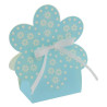 Borsa rotonda celeste a pois 6x4x11cm