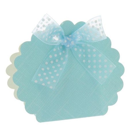 Borsa rotonda celeste 58x40x85 mm