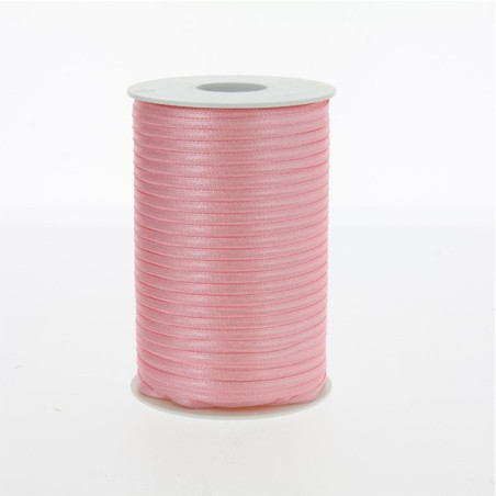 Nastro doppio raso rosa 3 mm