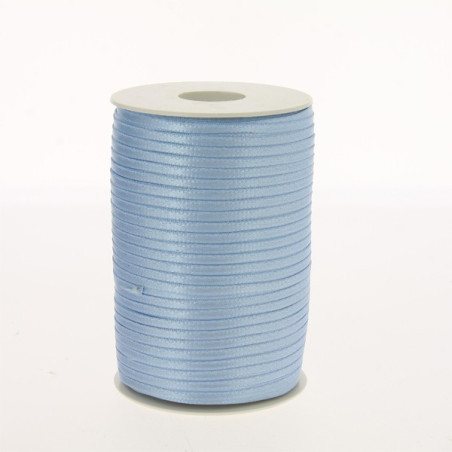 Nastro doppio raso celeste 3 mm