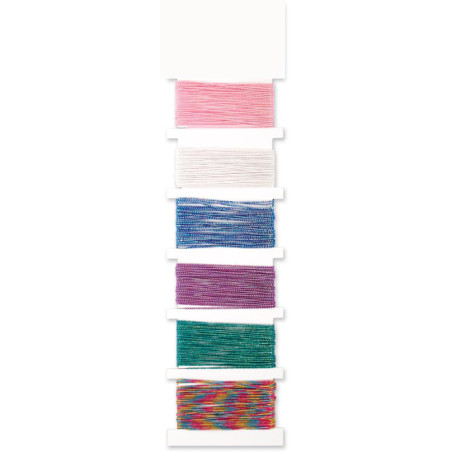 Cordini elastici Colorful Thick Sparkle 6 colori