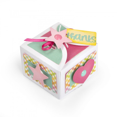 Thinlits Die Set 10 pz - Box Favor with Thanks 662805