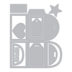 Thinlits Die Set 10 pz - Box Favor with Thanks 662805