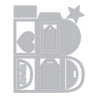 Thinlits Die Set 10 pz - Box Favor with Thanks 662805