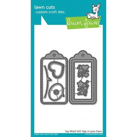 Lawn Fawn Die Say What Gift Tags