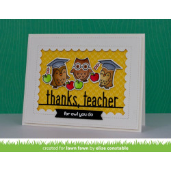 Lawn Fawn Die Reverse Stitch Scallop Rectangle Window