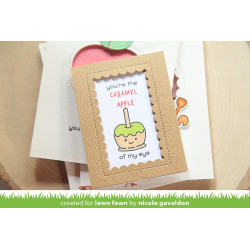 Lawn Fawn Die Reverse Stitch Scallop Rectangle Window