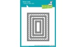 Lawn Fawn Die Reverse Stitch Scallop Rectangle Window