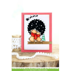 Lawn Fawn Die Reverse Stitched Scalloped Circle Window