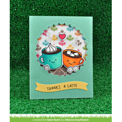 Lawn Fawn Die Reverse Stitched Scalloped Circle Window