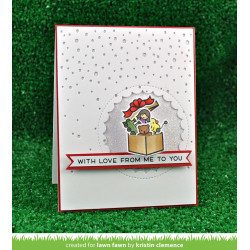 Lawn Fawn Die Reverse Stitched Scalloped Circle Window