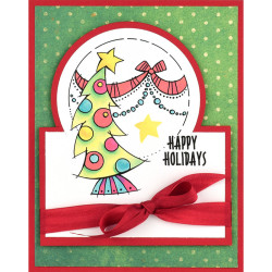 Stampendous Perfectly Clear Stamps Deck Your Home
