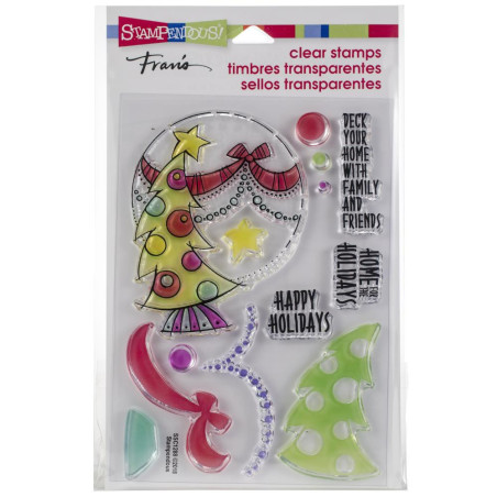 Stampendous Perfectly Clear Stamps Deck Your Home