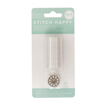 We R Stitch Happy Thread White