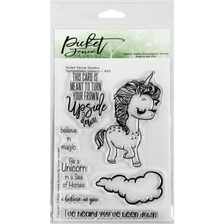 Picket Fence Studios Stamp Set Sympathetic Unicorn