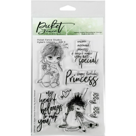Picket Fence Studios Stamp Set Kylee's Unicorn