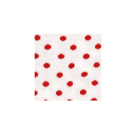 Tubolare Bianco a pois rossi 30x8cm