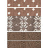 Set 6 Tubolari Natale Tortora 30x8cm