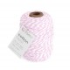 Bakers Twine Bianco-Rosa 2mm