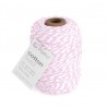 Bakers Twine Bianco-Rosa 2mm