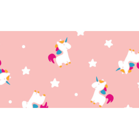 Pannolenci Stampato Rosa Unicorno