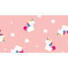 Pannolenci Stampato Rosa Unicorno