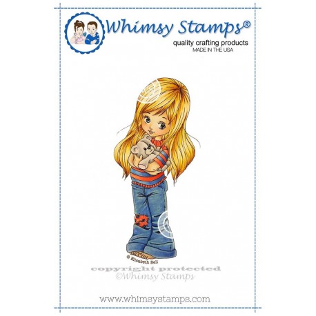 Timbro Whimsy Stamps Teddy Bear Hugs
