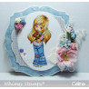 Timbro Whimsy Stamps Teddy Bear Hugs
