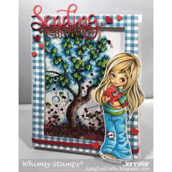 Timbro Whimsy Stamps Teddy Bear Hugs