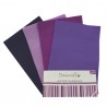 Kit 8 fogli feltro scala di viola A4