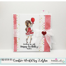 Polkadoodles Ruby Celebrations Clear Stamp